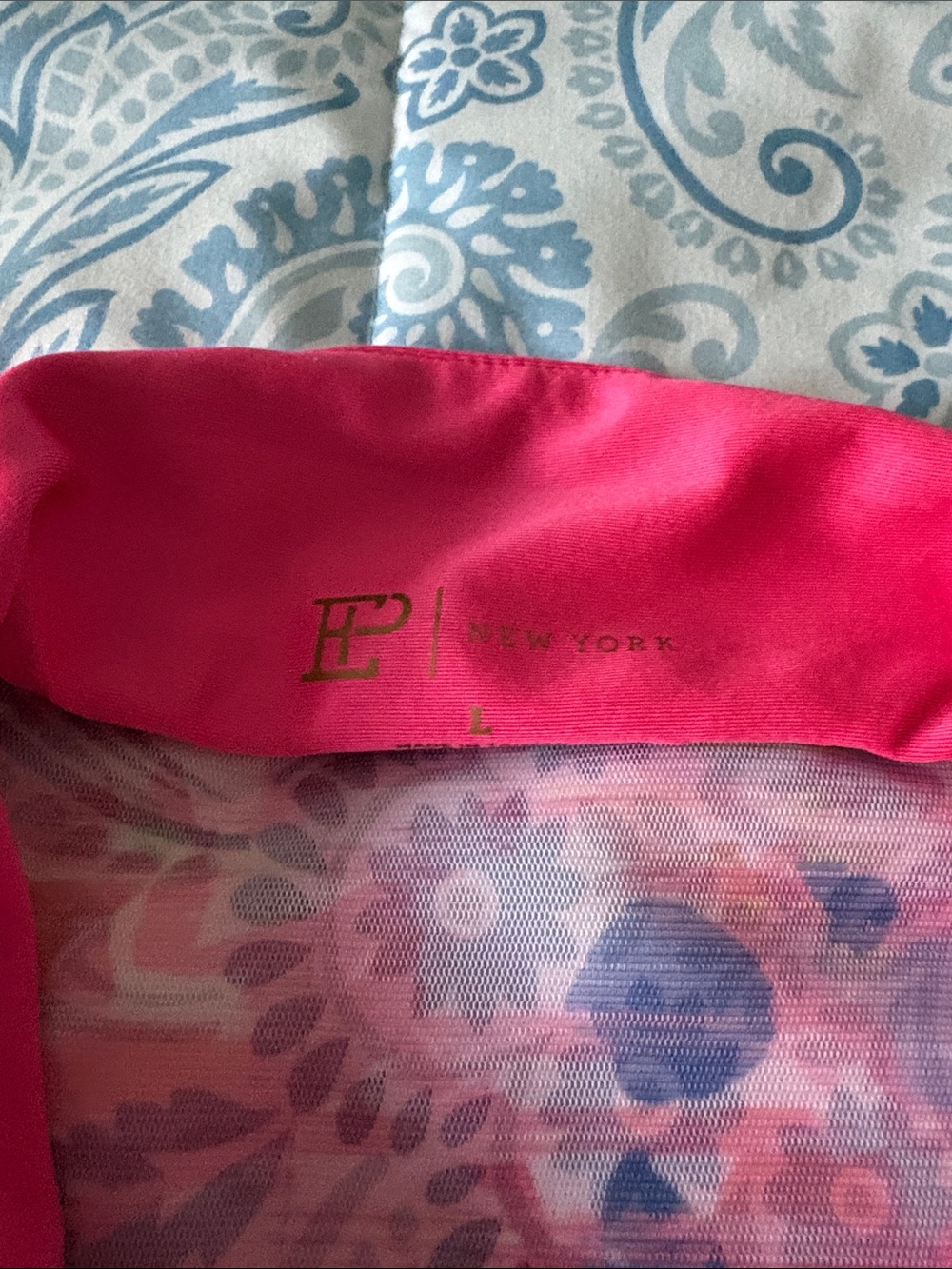 EP Pro Pink Multi-Color Sleeveless Golf Shirt. Large⛳️ EUC - Picture 3 of 5